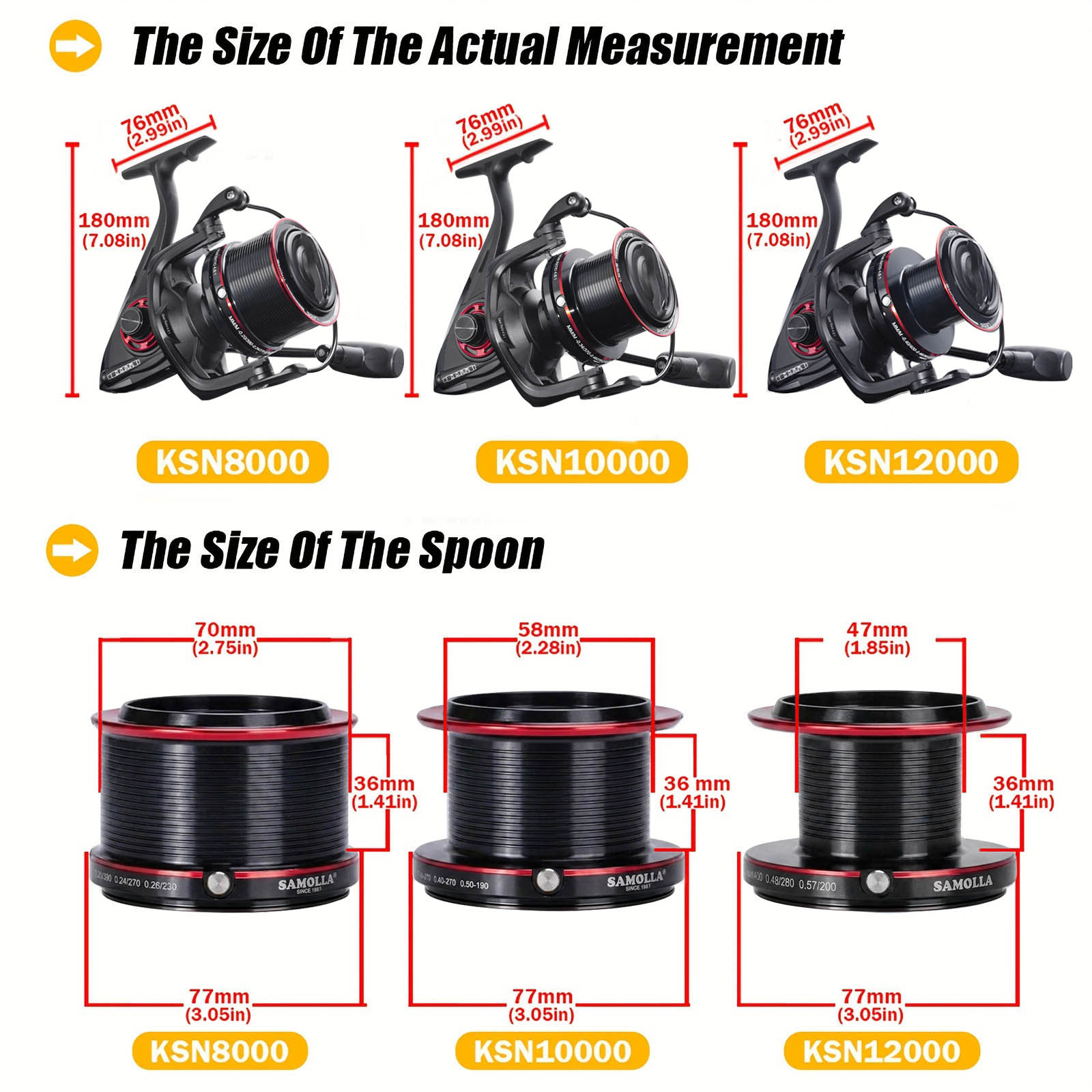CAZULO Long Cast Spinning Reel - Reel Drag Knob recension och pris