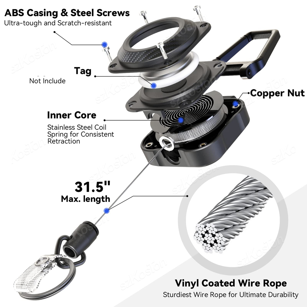 Retractable Keychain for Apple - Reel Cover recension och pris